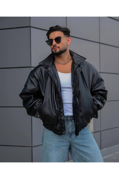 NEW SEASON MEN'S OVERSIZED LEATHER JACKET - 1