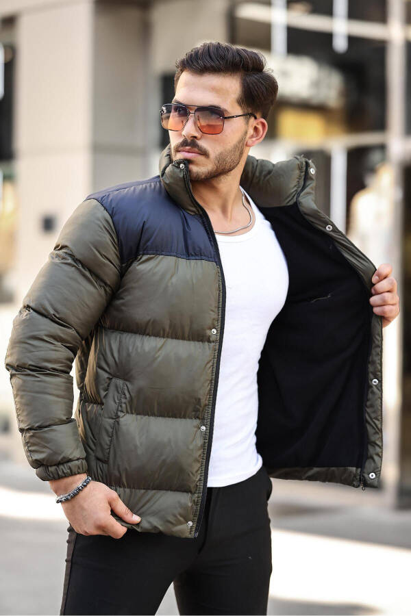 New Season Men's Padded Jacket with Fleece Lining - 3