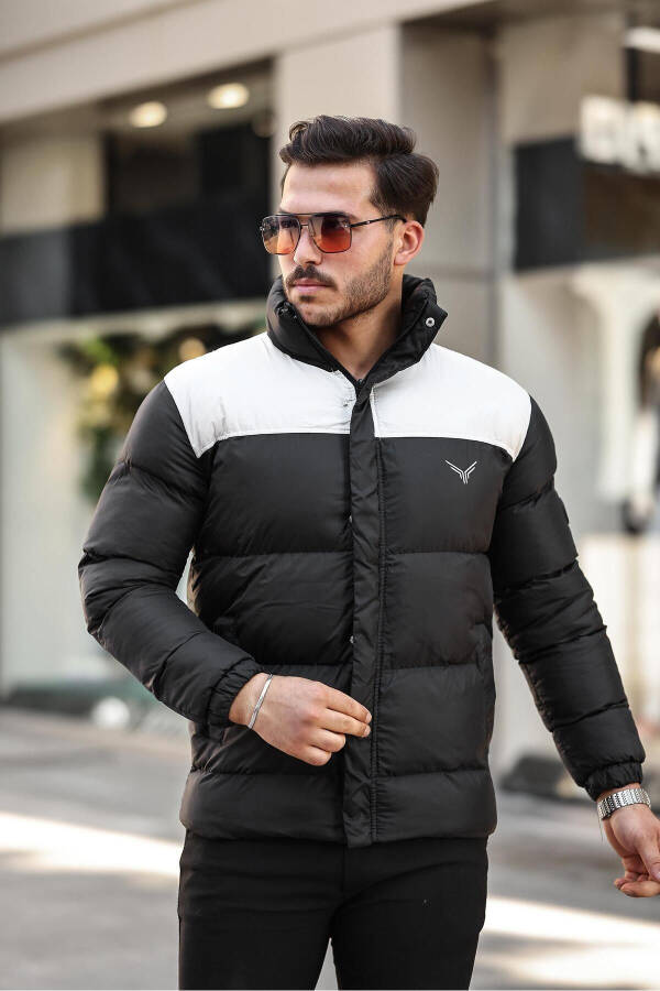 New Season Men's Puffer Jacket with Fleece Lining - 1