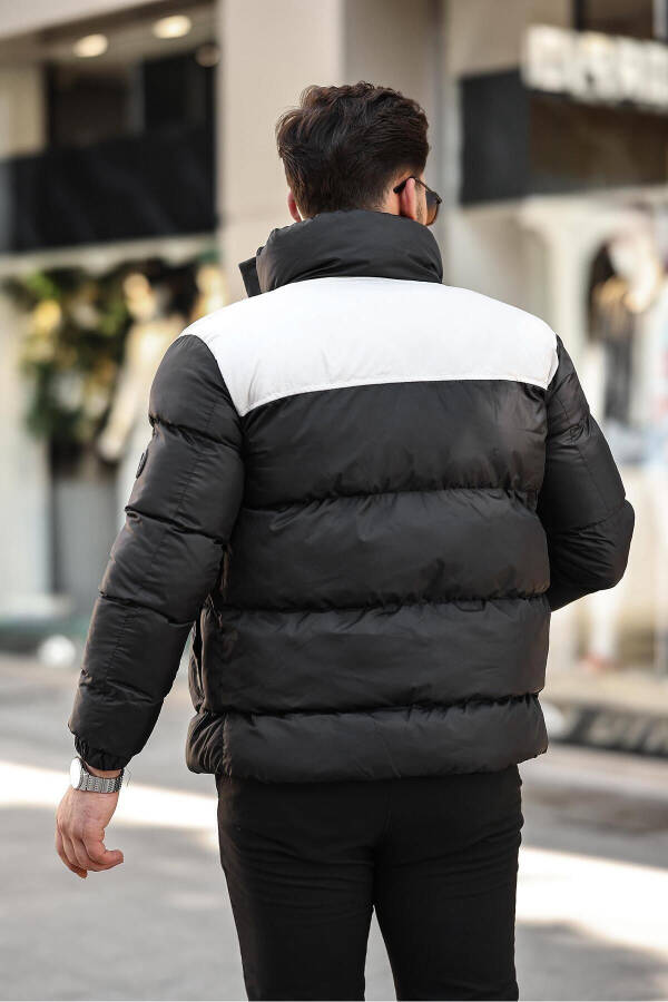 New Season Men's Puffer Jacket with Fleece Lining - 4