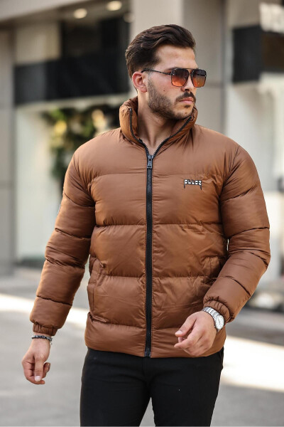 New Season Men's Puffer Jacket with Fleece Lining - 1