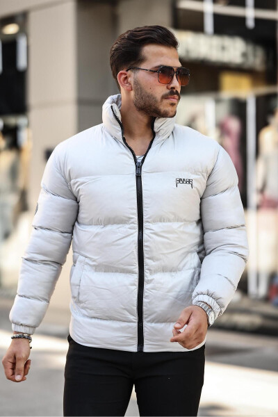 New Season Men's Puffer Jacket with Fleece Lining - 1