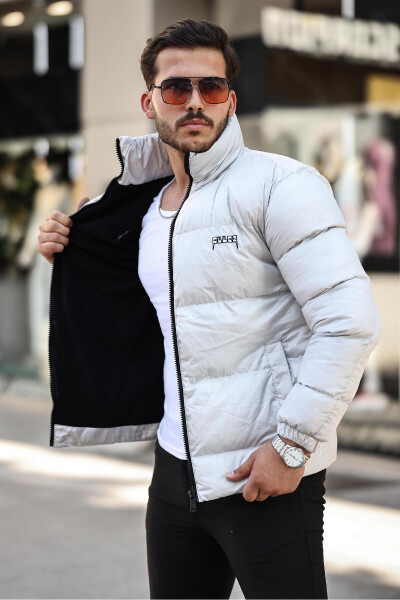 New Season Men's Puffer Jacket with Fleece Lining - 2