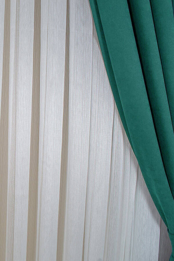 New Season Pleated 1/3 Diamond Tulle Curtain - 3