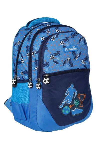 New Season Relaxion Football Figured Elementary School Backpack and Lunch Bag - RKY SERENITY (1)