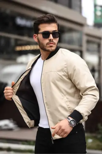 NEW SEASON SEASONAL RAINCOAT JACKET-BEIGE - BYZIT (1)