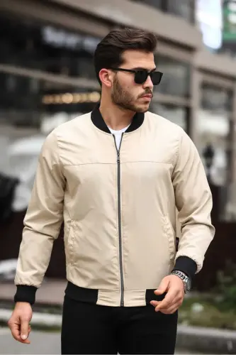 NEW SEASON SEASONAL RAINCOAT JACKET-BEIGE - 3