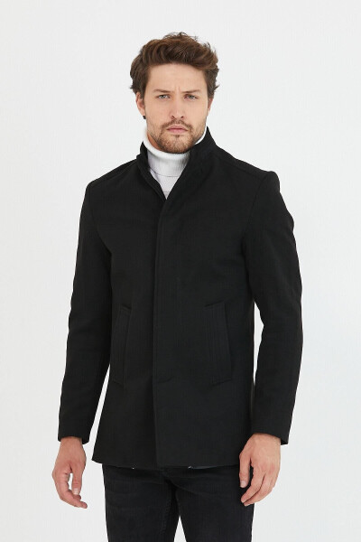 New season short cashmere coat. - 4