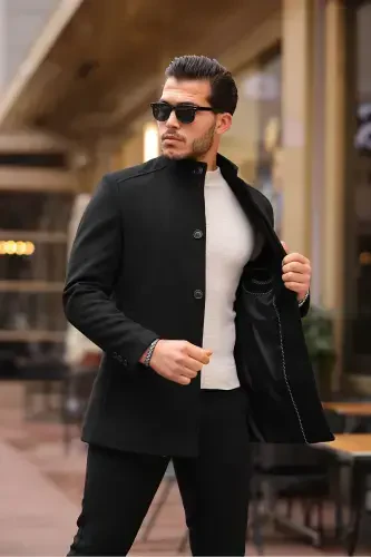 New season short cashmere coat. - 5