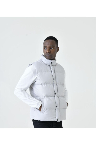 New season unisex snap & zipper puffer vest - 4