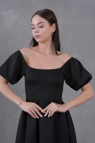 New Season Women's Flexible Scuba Fabric Square Neck Prom - 8