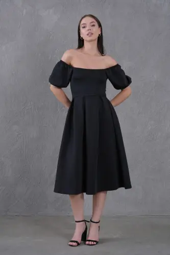 New Season Women's Flexible Scuba Fabric Square Neck Prom - 15