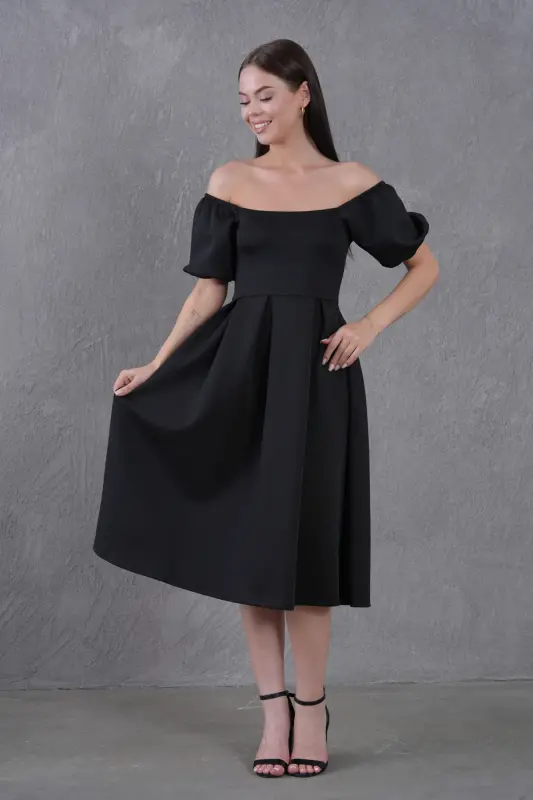 New Season Women's Flexible Scuba Fabric Square Neck Prom - SECRET PASSION LINGERIE