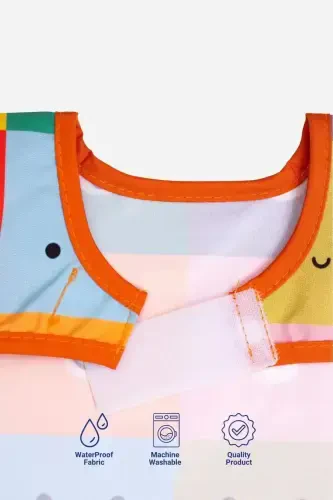 New Trend 2-Piece Set Bib-Activity Apron Colorful Bears 6-24 Months - 1