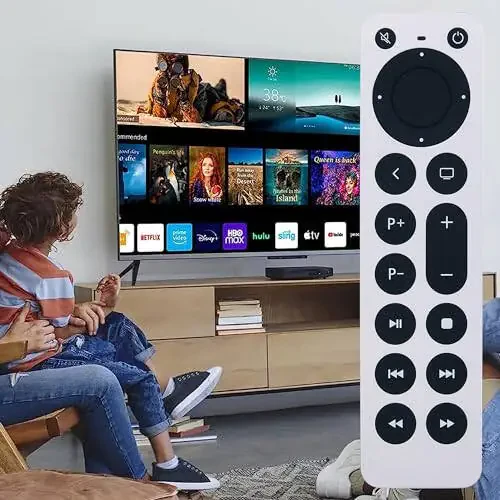 New Universal Replacement Apple Remote Control for Apple TV 4K/ Gen 1 2 3 4/ HD A2169 A1842 A1625 A1427 A1469 A1378 A1218 with TV Control Function - 5