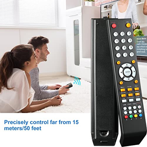 New Universal Replacement Remote Control Compatible with All Sceptre TV LED HDTV - 5