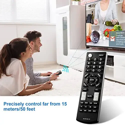 New Universal Replacement Remote Control Fit for All Insignia TVs One Year Warranty - 5