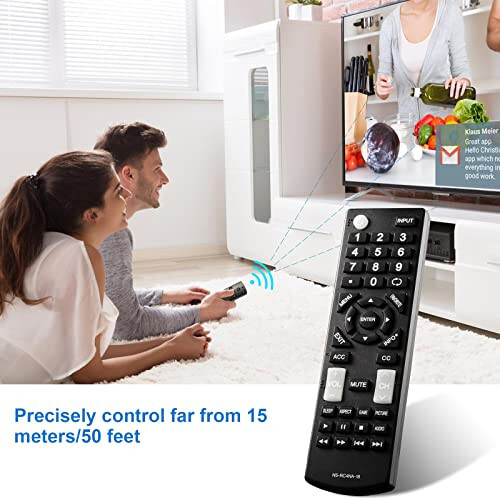 New Universal Replacement Remote Control Fit for All Insignia TVs One Year Warranty - 5