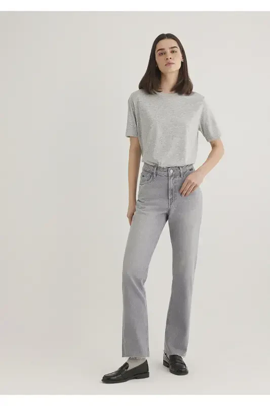 New York Classic Denim Light Gray Jean Pants 1014 - 2