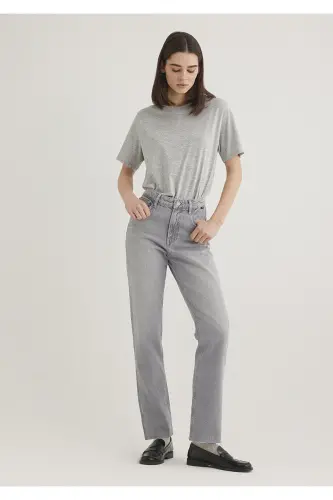New York Classic Denim Light Gray Jean Pants 1014 - 3