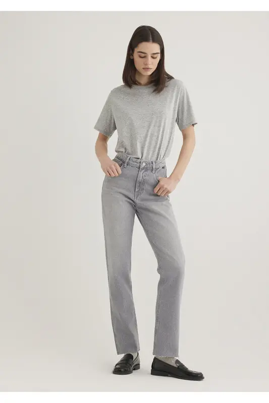 New York Classic Denim Light Gray Jean Pants 1014 - 3