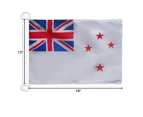 New Zealand Naval Ensign NAUTICAL Flag 18'' x 12'' - New Zeleander –Kiwi War flags 30 x 45 cm. - Banner 12x18 in for boat - AZ FLAG - 5