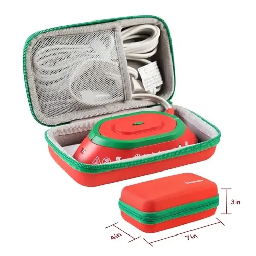 Newbealer Travel Iron Set, 100-240V Mini Dry Iron for Clothes (No Steam) | Max 300W, Heats in 60s, 302℉ Ceramic Soleplate, Handy Heat Press, 0.8lbs Lightweight for Quick Touch-ups Worldwide - Newbealer (1)