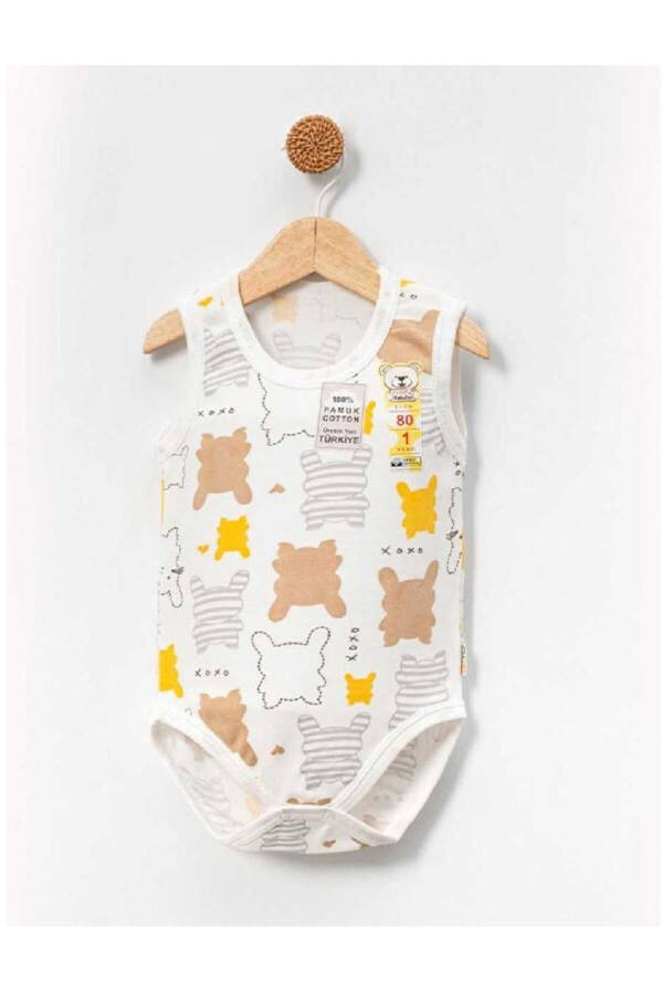 Newborn Baby 100% Cotton Tank Top Baby Bodysuit Snap Bodysuit Romper Body - 1