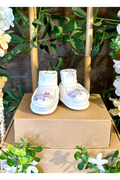 Newborn Baby Bootie Rhinoceros - 3