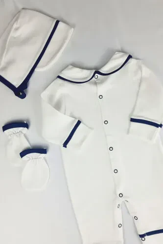 Newborn Baby Boy Personalized Romper Hospital Discharge Baby Memory Set Maulud Set Gift - 4