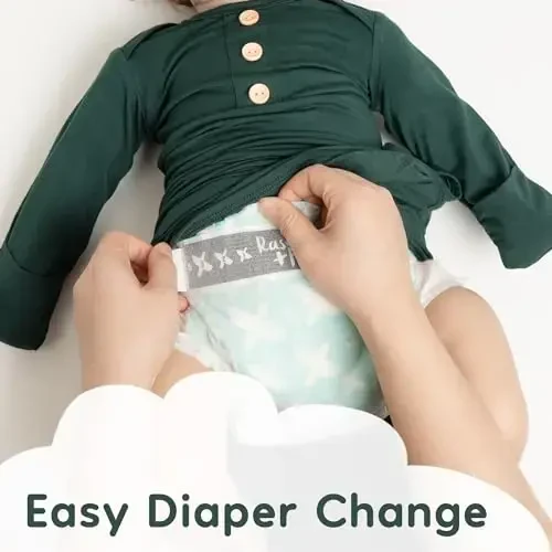 Newborn Baby Knotted Gown, Super Soft Silky Infant Sleeper, Baby Girl Sleep Gown with Mittens, Bow, and Hat Set - 5