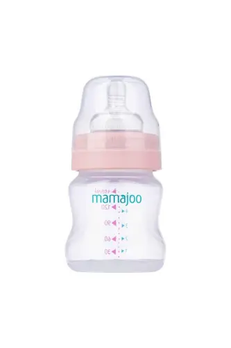 Newborn Baby Set | Anti-colic Bottle 150ml Pink, Orthodontic Pacifier & Case, 3-piece Set - MAMAJOO (1)