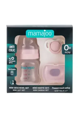 Newborn Baby Set | Anti-colic Bottle 150ml Pink, Orthodontic Pacifier & Case, 3-piece Set - 7