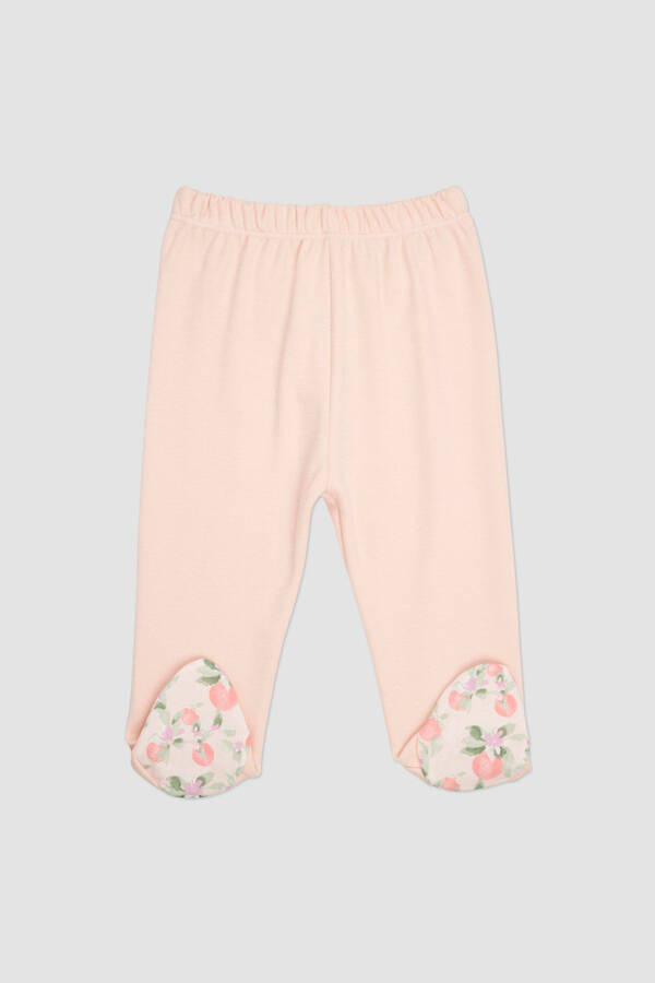 Newborn Elastic Waist Footed Pants - 1