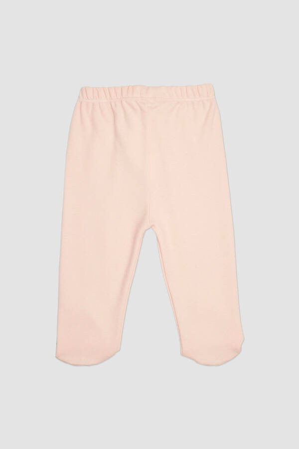 Newborn Elastic Waist Footed Pants - 2