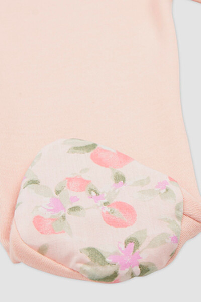 Newborn Elastic Waist Footed Pants - 3