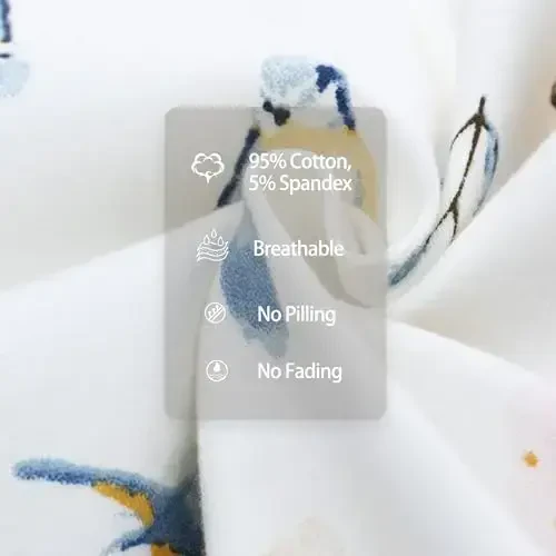 Newborn Knotted Gown with Hat Set, 3 Pack Newborn Nightgowns, Baby Sleeper Gowns with Mitten Cuffs for Boys Girls 6-12 Months - 6