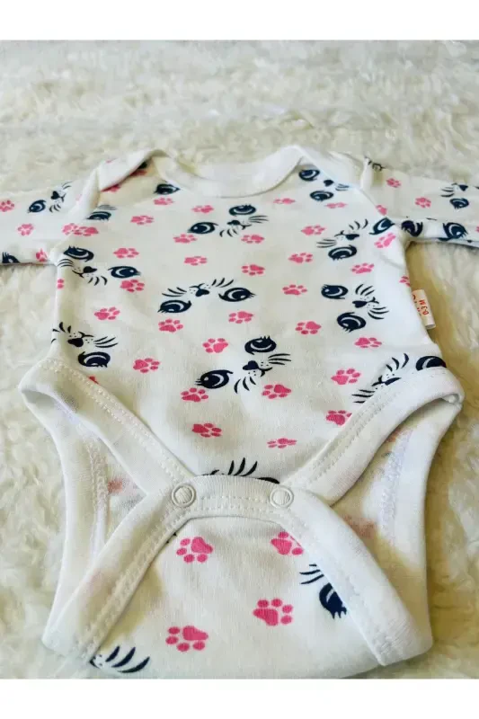 Newborn Organic Cotton 2-Piece Baby Set - Collared Floral - 5