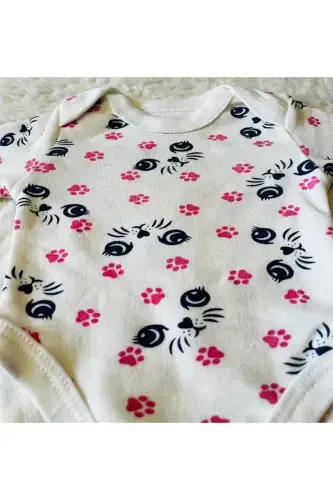 Newborn Organic Cotton 2-Piece Baby Set - Collared Floral - 6