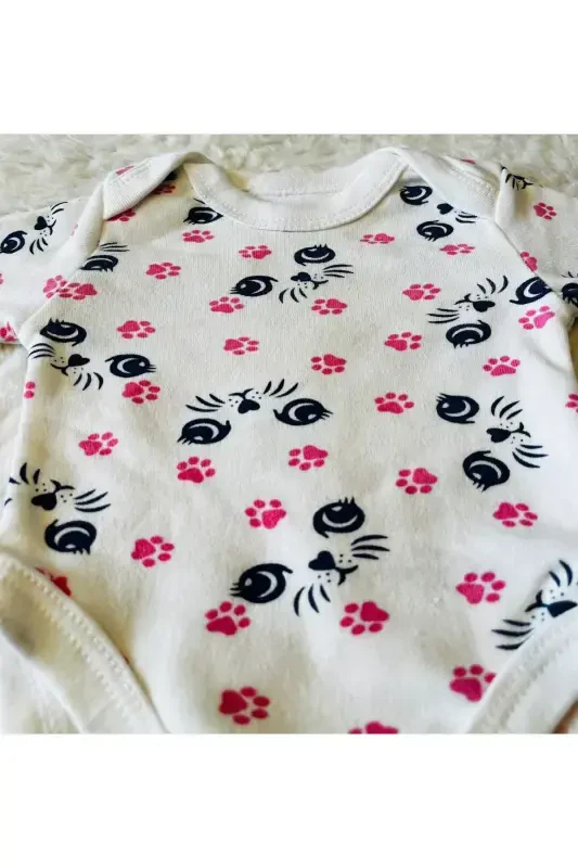 Newborn Organic Cotton 2-Piece Baby Set - Collared Floral - 6