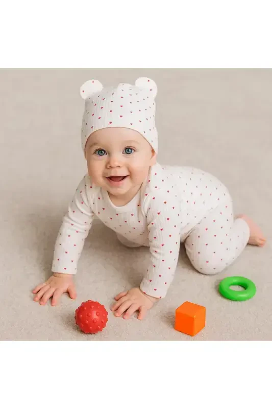 Newborn Organic Cotton 2-Piece Baby Set for Girls and Boys - 2