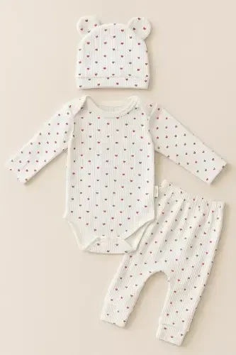 Newborn Organic Cotton 2-Piece Baby Set for Girls and Boys - 3