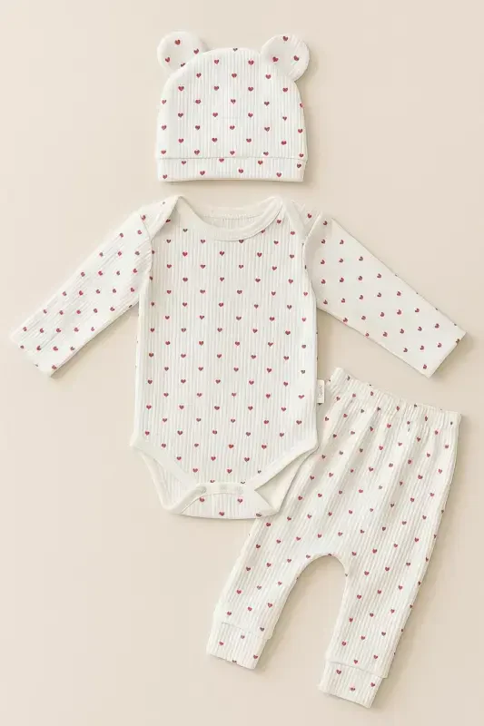 Newborn Organic Cotton 2-Piece Baby Set for Girls and Boys - 3