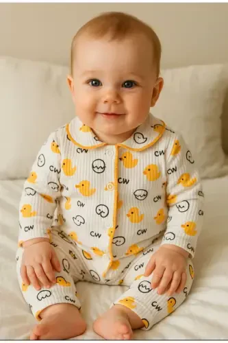 Newborn Organic Cotton 2-Piece Baby Set for Girls and Boys - 1