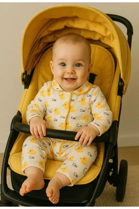 Newborn Organic Cotton 2-Piece Baby Set for Girls and Boys - 4