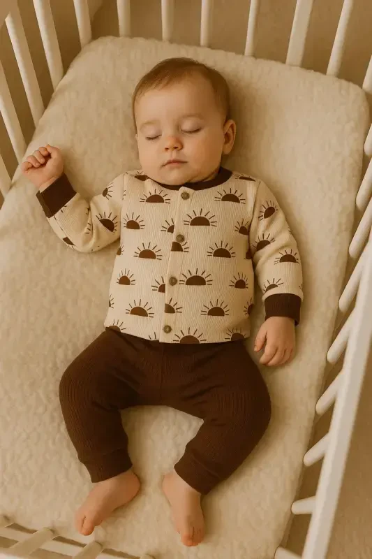 Newborn Organic Cotton 2-Piece Baby Set for Girls and Boys - 3