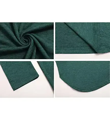 Newchoice Women's Casual Batwing Long Sleeve T Shirt Round Neck Basic Loose Tunic Tops - 6