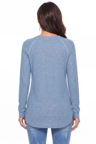Newchoice Women's Casual Batwing Long Sleeve T Shirt Basic Loose Tunic Tops | Layering Tunics to wear with Leggings, Long Enough to Cover the Belly and Butt, Curved Rounded Hem, Round Neck Base Layers - Newchoice (1)