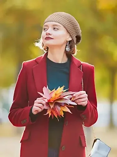 Newcotte 3 Pcs Soft Slouchy Crochet Beret Chic Cutout Beret Hats for Women Lightweight Knit Beanie Caps for Women(Black, Gray, Khaki) - Newcotte (1)