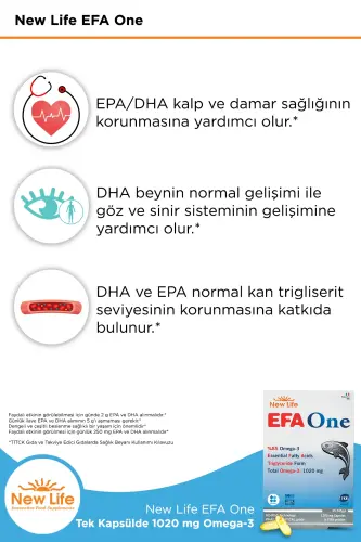 Newlife Efa One Omega 3 45 Capsules - 3